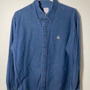 Brooks Brother denim like button down shirt size M perfect condition!